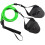 Adjustable Swim Training Equipment Elastic Hook Paddles Green 50lb 2