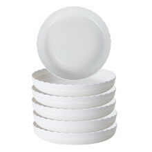 Soucoupes pour pots d'intérieur et d'extérieur, en plastique résistant avec une surface intérieure lisse et facile à nettoyer pour une