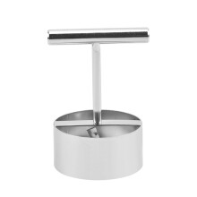 Professioneller Obstentkerner, Apfel- und Birnenkernentferner aus Edelstahl mit ergonomischem Griff (1 Stück), Silber