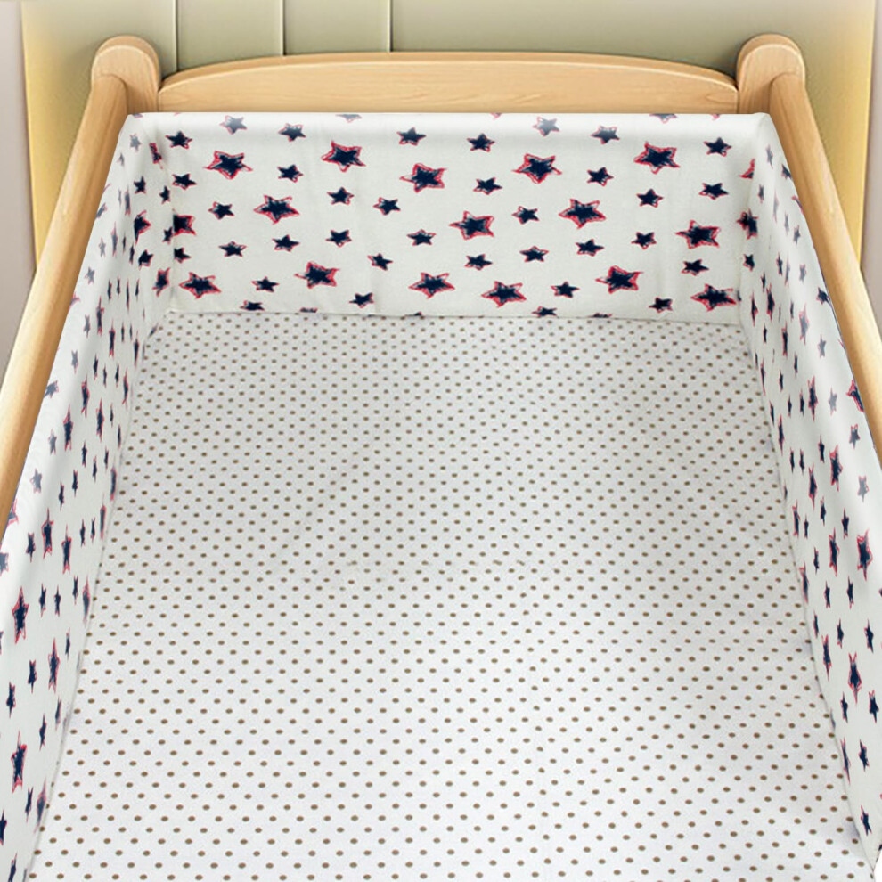 Bed Rail for Toddlers, Toddler Bed Guard, 220x30cm, Breathable Cot Rail Cover, Cot Liner, Bed Side Rails for Baby Cot