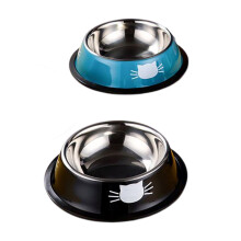 2pcs Pet Bowl Dog Supplies Rustproof Food Bowls Feeding Dish Food