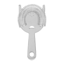 Coador de coquetel em aço inoxidável, próprio para lava-louças, com design de mola resistente, construção durável e atóxica. Utensílio