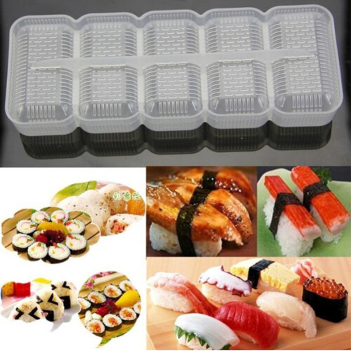 Εύχρηστο Ιαπωνικό Καλούπι Nigiri Sushi, Εργαλείο Bento για Μπάλες Ρυζιού, Ορθογώνιο Μίνι 2