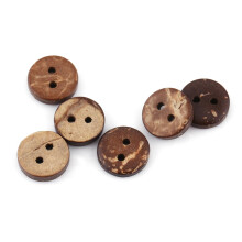 400 Stück Naturbraune Kokosnussschalen-100mm Stickknöpfe für Bastelarbeiten