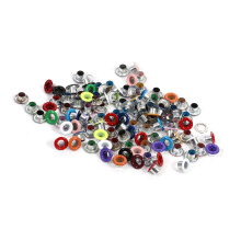 Versatile 4mm Eyelets 100 Sets - Ideal for Leather and Fabric Crafts