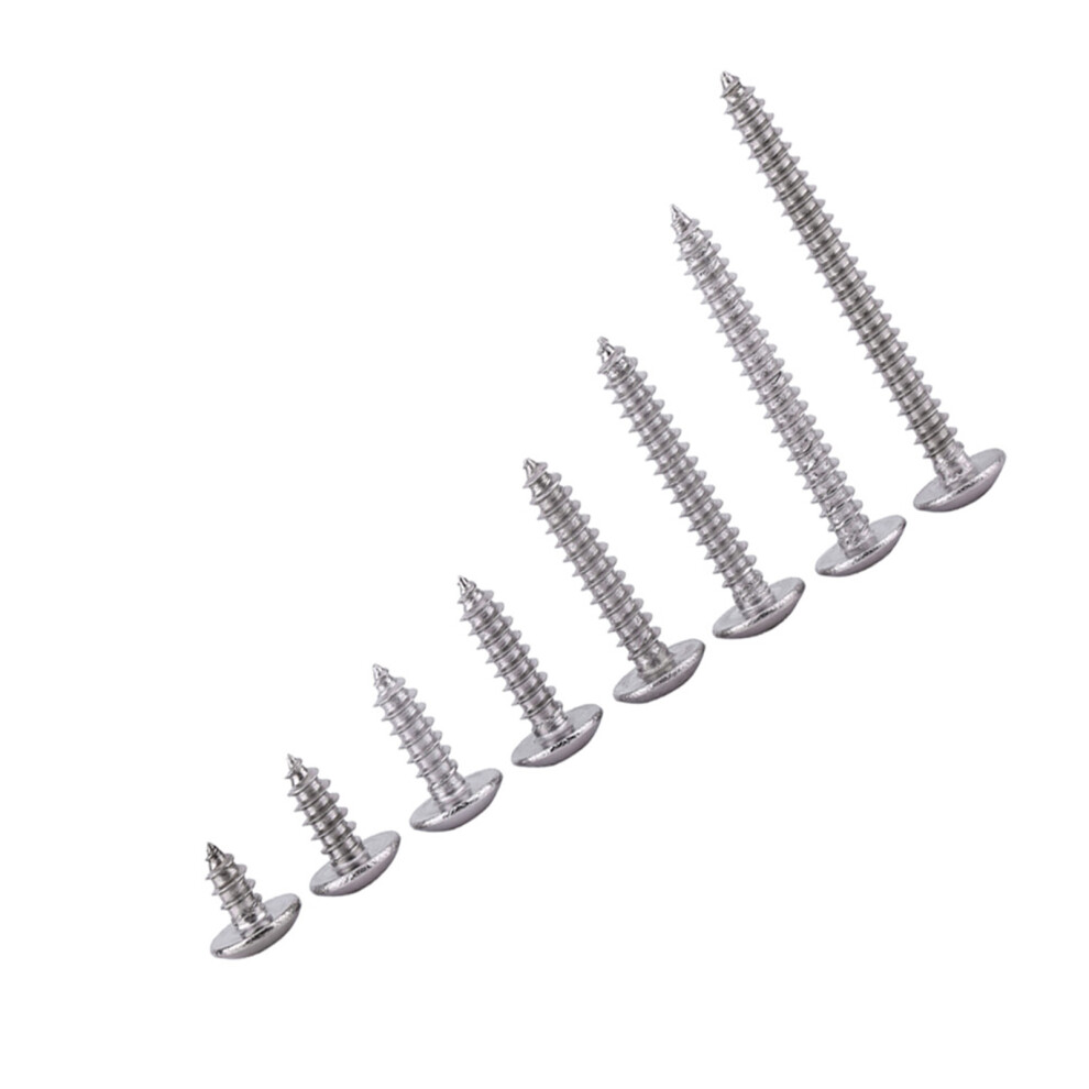 M3 Ss304 Stainless Steel Screws 200Pcs Self Tapping Flat Truss Head 7661363087133