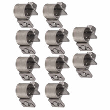 10 Stück Edelstahl Kraftstoffschlauchschelle, verstellbar 6-20 mm
