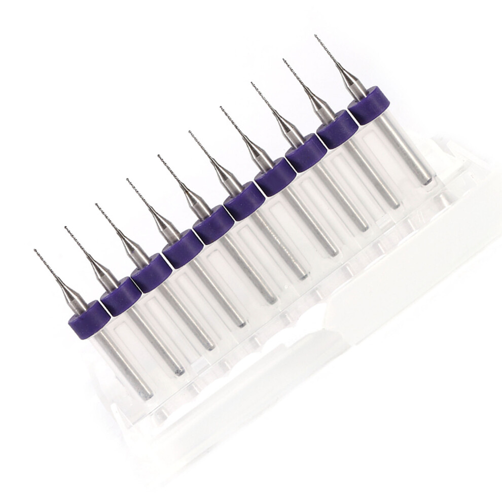 Pcb 10Pcs Micro Drill Bits 0.5Mm Carbide For Precision Circuit Board Drilling 7631363089055