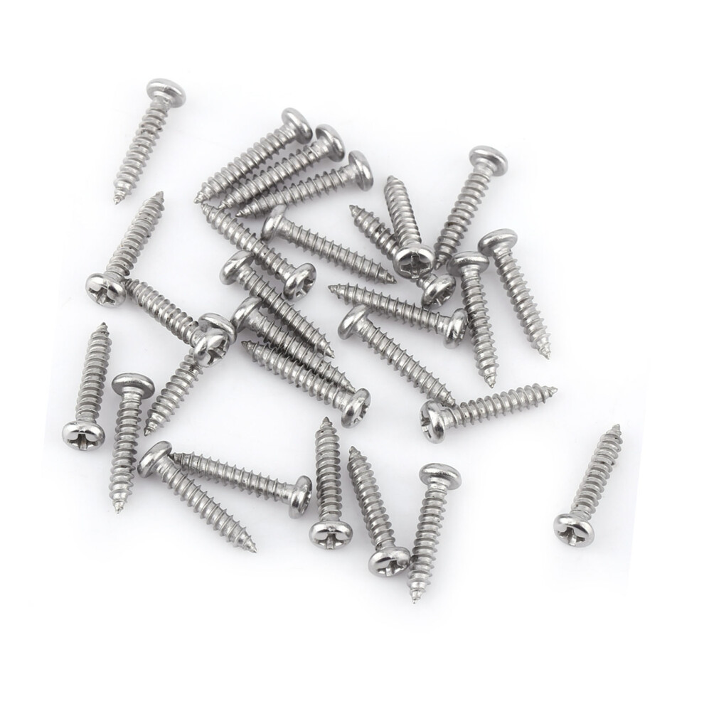 200Pcs M3 Stainless Steel Ss304 Self-Tapping Screws Flat Truss Head Heavy Duty 4281363087167