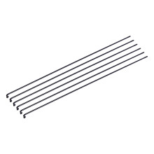 Mountain Bike Spokes 36Pcs Steel 261mm with Nipples Black for Wheel Repair