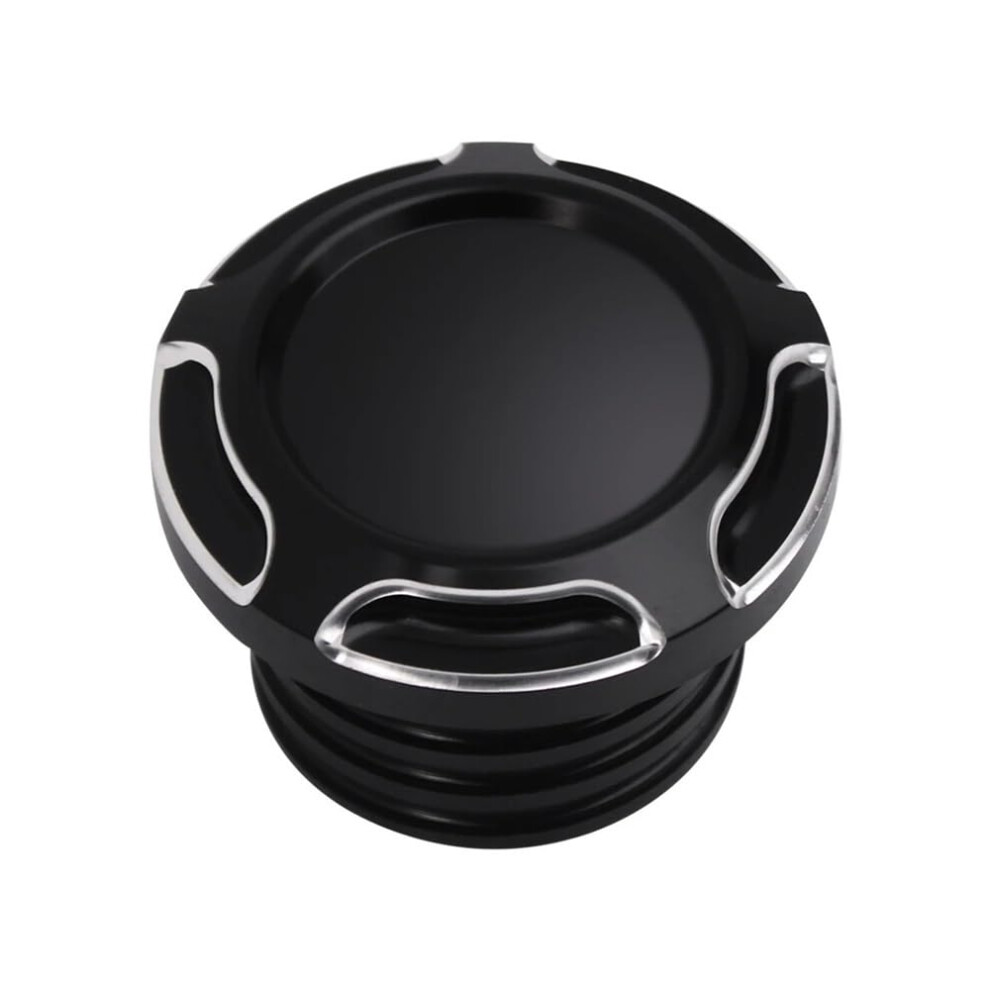 Motorbike Tank Fuel Gas Cap Cnc Machined Aluminum For Harley Sportster Xl883/1200 Dyna Softail Touring Road King Black 9105992256358