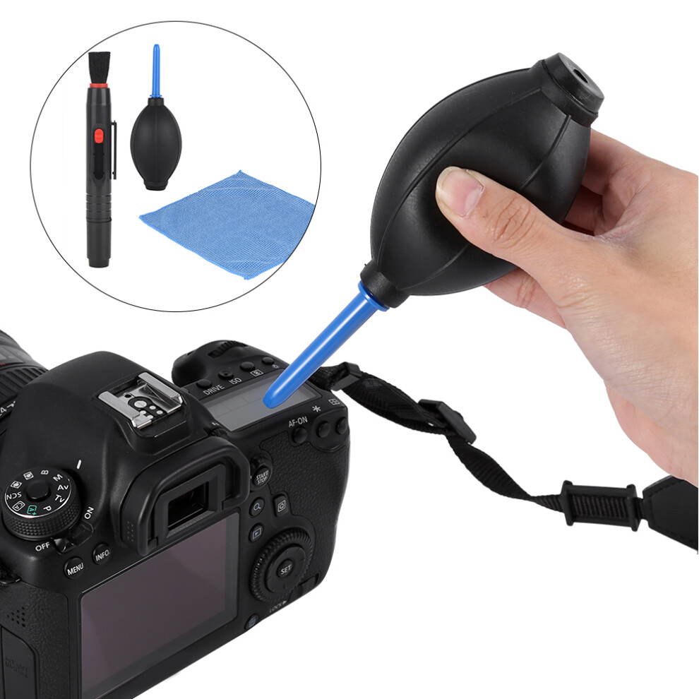 Professional Camera Lens Cleaning Kit Dust Blower Brush Cloth For Dslr Cameras 7901363090291