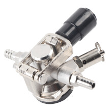 Raccord de fût en acier inoxydable Sankey D System avec soupape de décharge de pression pour équipement de distribution de bière, doté d'une
