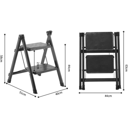 Portable Folding Step Stool Lightweight Compact Home Ladder For Dorm Kitchen Bathroom Multi Function Access 1