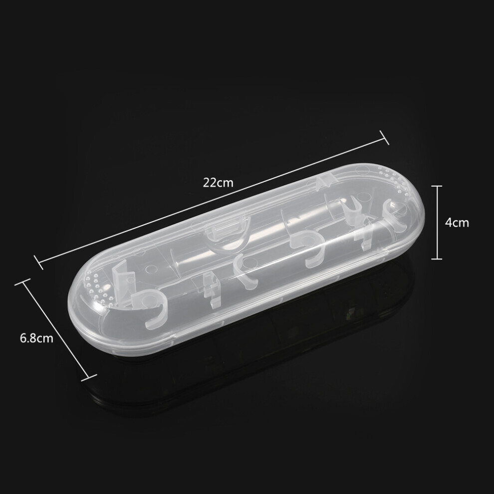 Compact Plastic Electric Toothbrush Organizer Box for Bathroom Travel & Camping