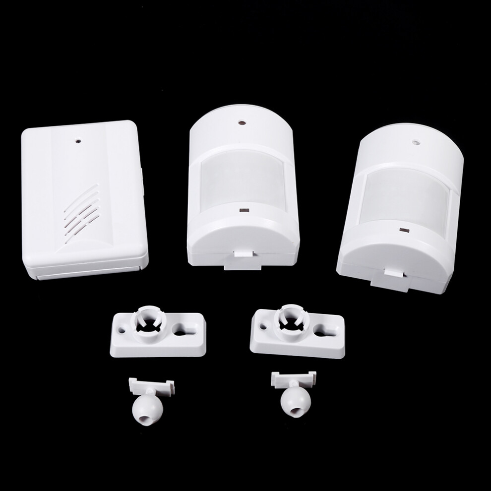 Wireless Motion Sensor Doorbell Alarm With 100M Range Â White 7661363092595