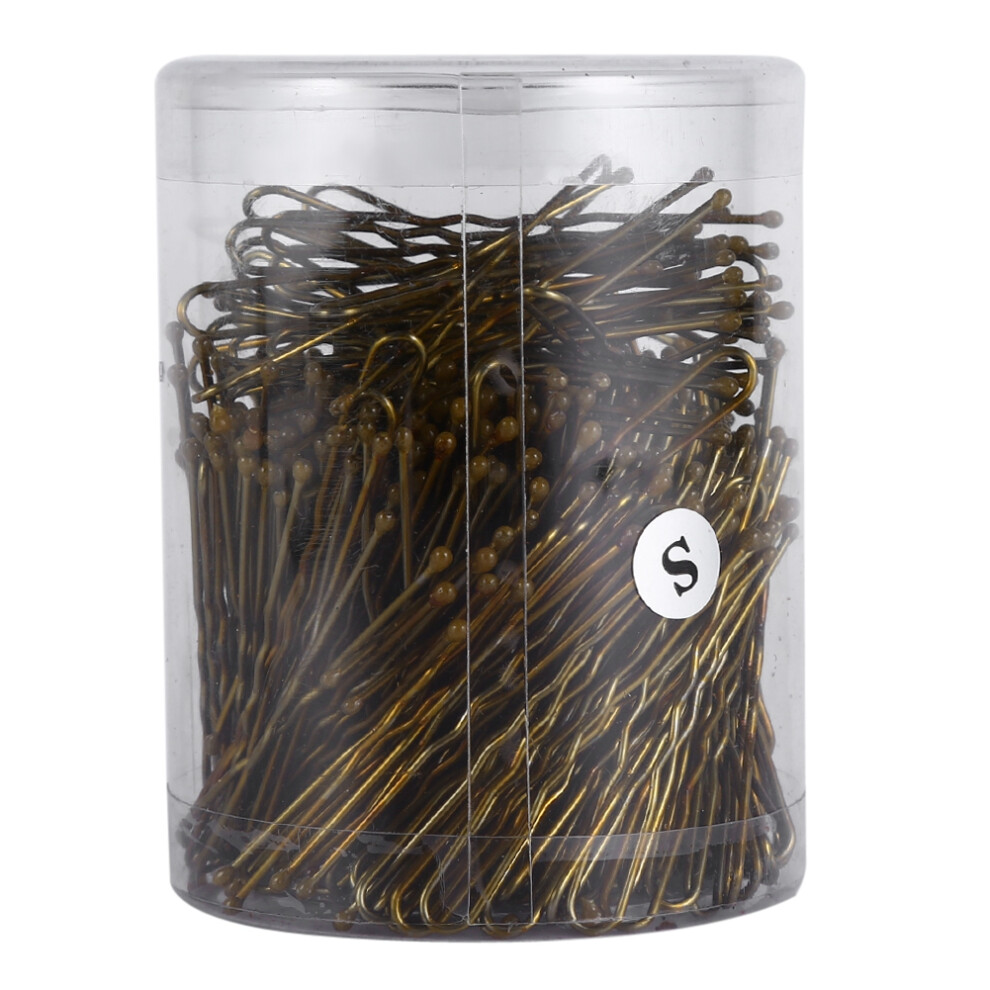 300PCS Women Wavy Thin U-Shape Hair Clips Hairpins for Styling Salon (Gold S)