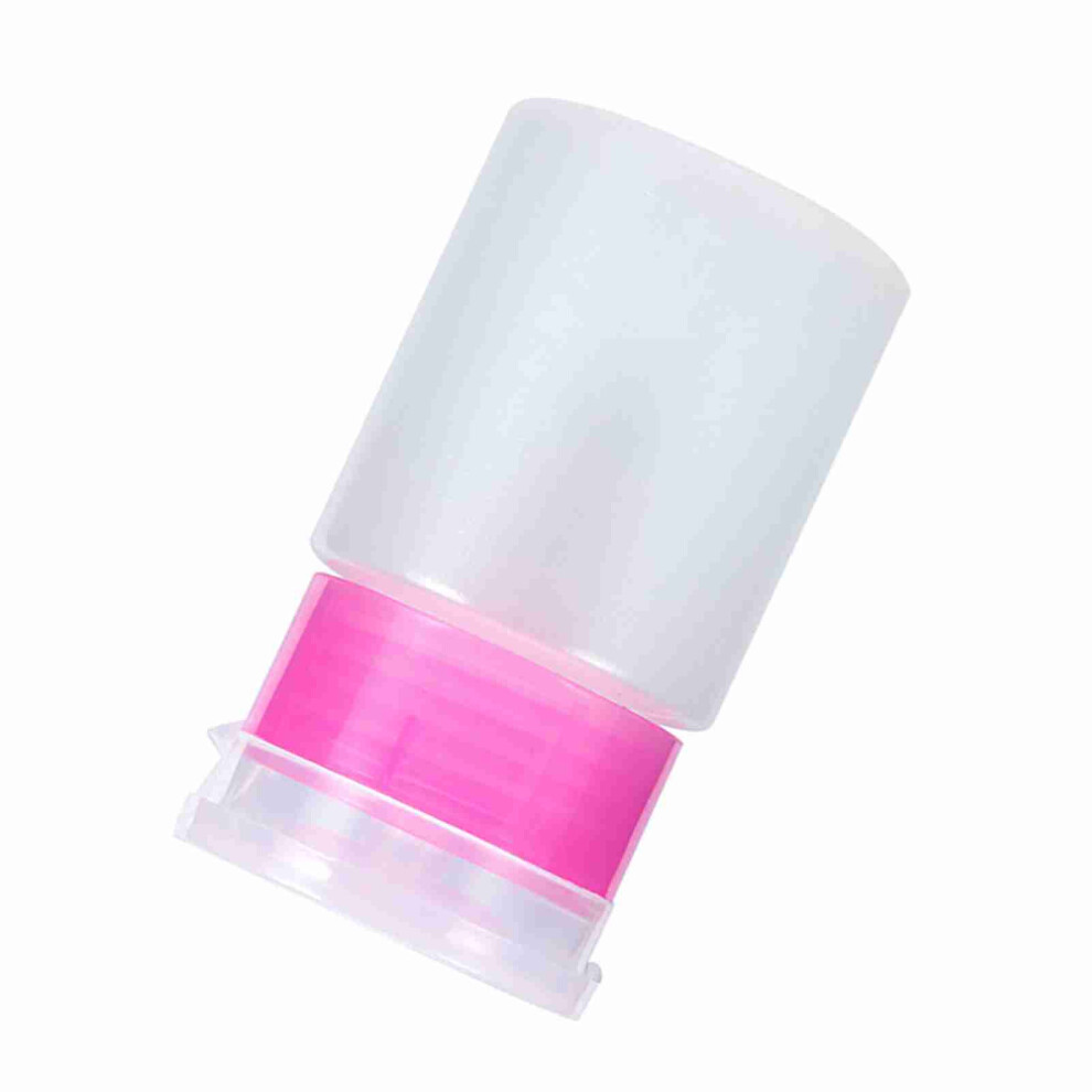Pink 60Ml Pump Dispenser Nail Polish Remover Alcohol Liquid Container