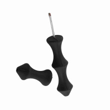 Outdoor Silicone Archery Bow String Protector Gear Black 2pcs