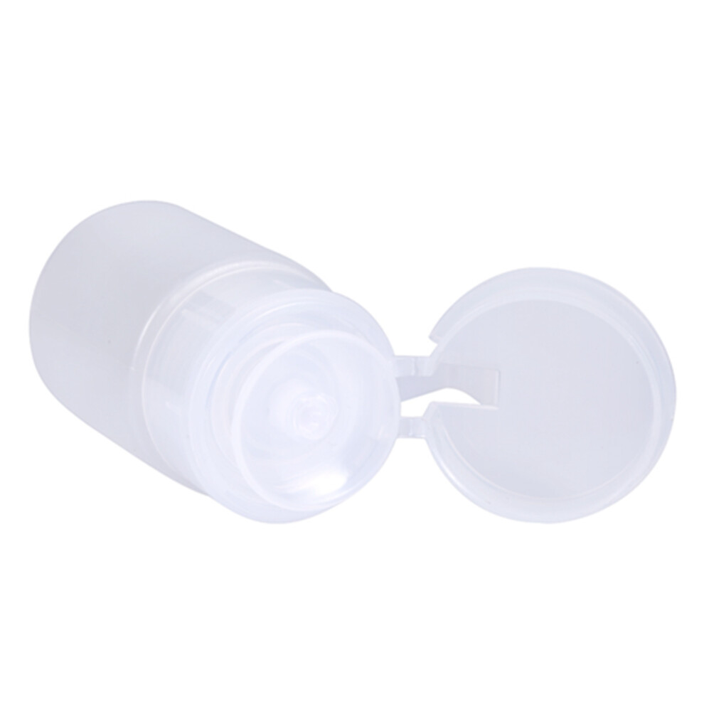 Portable 60ML Pump Dispenser Nail Polish Remover Beauty Cosmetic Travel Bottle