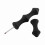 Outdoor Silicone Archery Bow String Protector Gear Black 2pcs 13