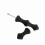 Outdoor Silicone Archery Bow String Protector Gear Black 2pcs 12