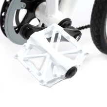 Set aus 2 Aluminium Rennradpedalen Leichte Lager Weiß für Radfahren