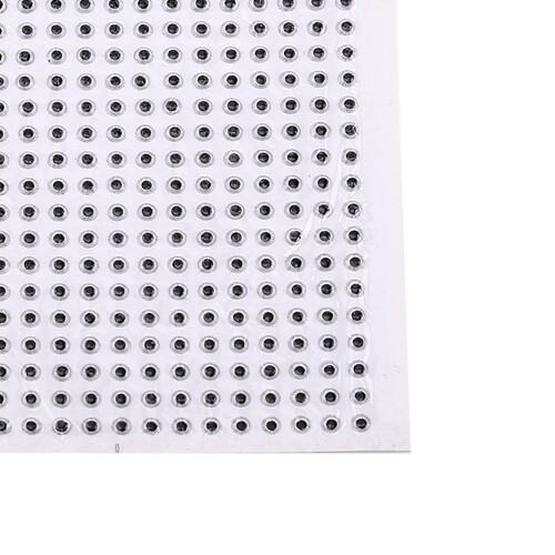 500 Stück Silberne 3mm, 4mm, 5mm 3D Flugschnurangeln Köderaugen 2