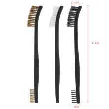 3er-Set Doppel-End-Bürsten für Waffenreinigung – Robuste Werkzeuge aus Messing, Stahl & Nylon