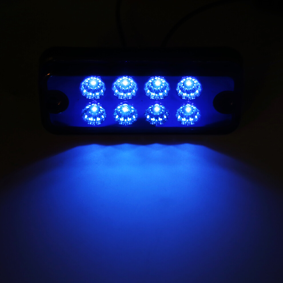 6Pcs 8 Led Side Marker Lights For Truck Trailer Lorry 12V Dc Blue 4631363093468