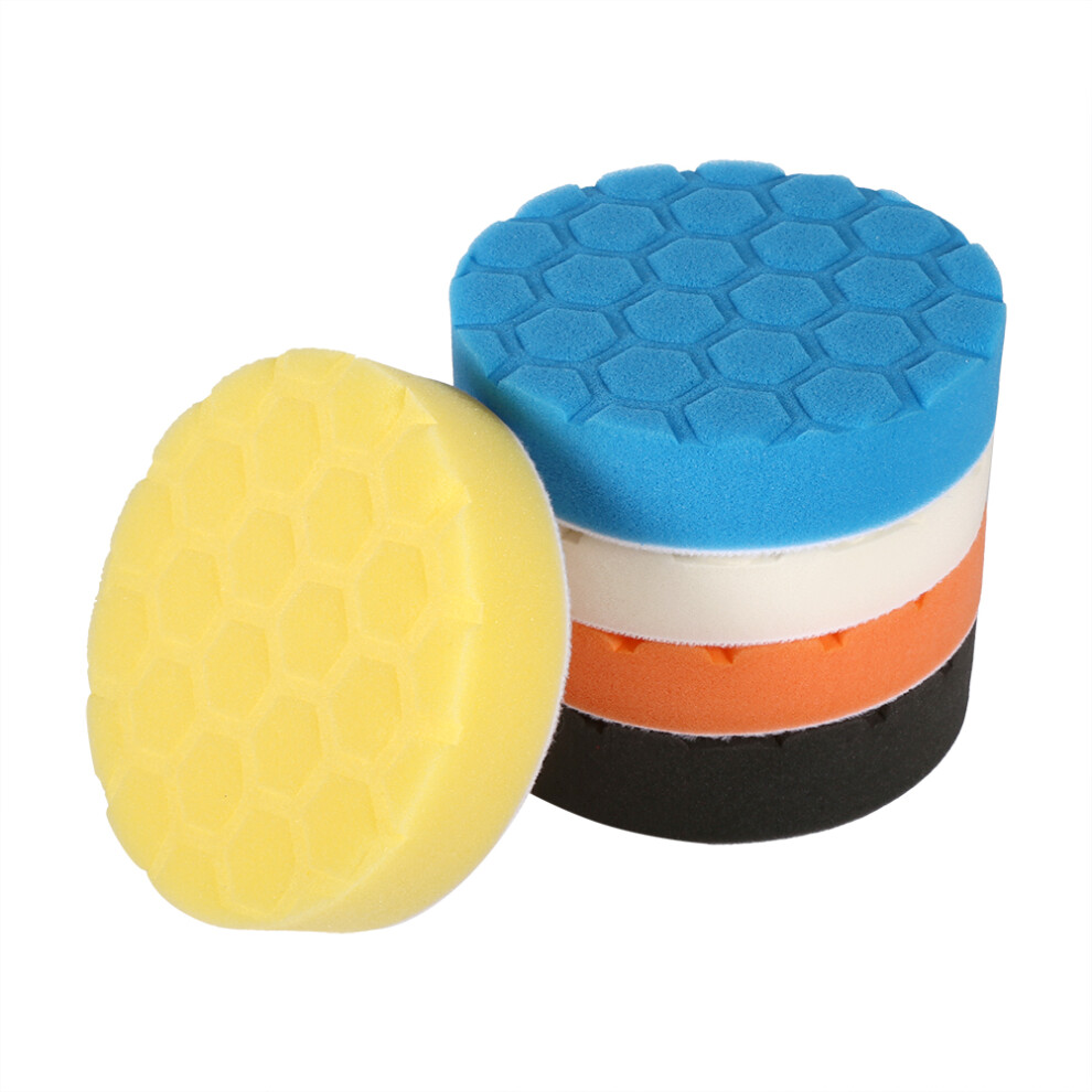 5pcs Car Buffing Sponge Pads Set 3-7 Inch for Polishing and Waxing