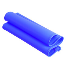 Square Blue Silicone Pet Feeding Mat 47.7x30cm Non-Toxic, Easy Clean