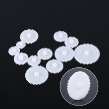 Versatile 12 Set Plastic Gears Kit for Robot and Model Car Projects