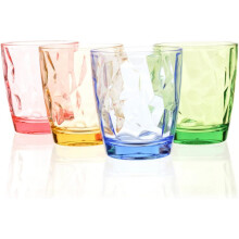 BPA-freie Kunststoffbecher, elegante Trinkgläser für Wasser, Bier, Wein, Whisky und Kaffee, unzerbrechlich und kindersicher, stapelbar, sorgenfrei