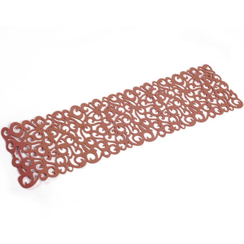 Felt Tablecloth & Placemats Rectangle Shape Light Coffee Household Decor 1