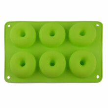 Forma de silicone para donuts de qualidade alimentar, opções de cores vibrantes para sua cozinha, forma antiaderente para assar donuts, fácil de