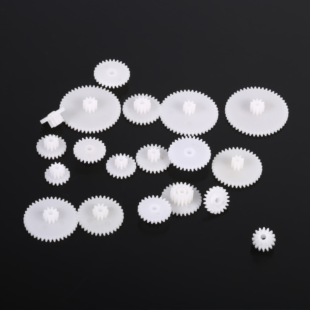 Plastic Gear Set 19Pcs For Diy Robots & Cars Durable Easy Fit Motor Gear Kit 5041363096205