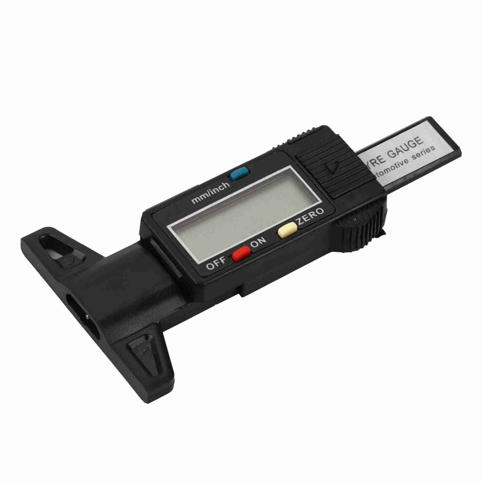 Digital Tyre Tread Depth Gauge 0-25.4Mm Lcd Display Measurer Black 8701363096052