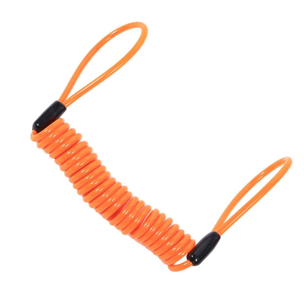Secure Your Ride: Coil Cable & Alarm Disc Lock System Orange 3401363099835