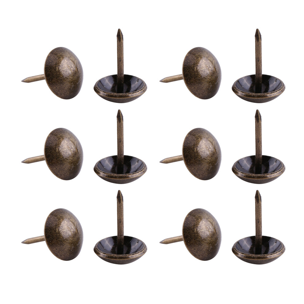 Vintage Bronze Upholstery Nails 100Pcs Metal Tack For Furniture Sofa Door 4191363100486