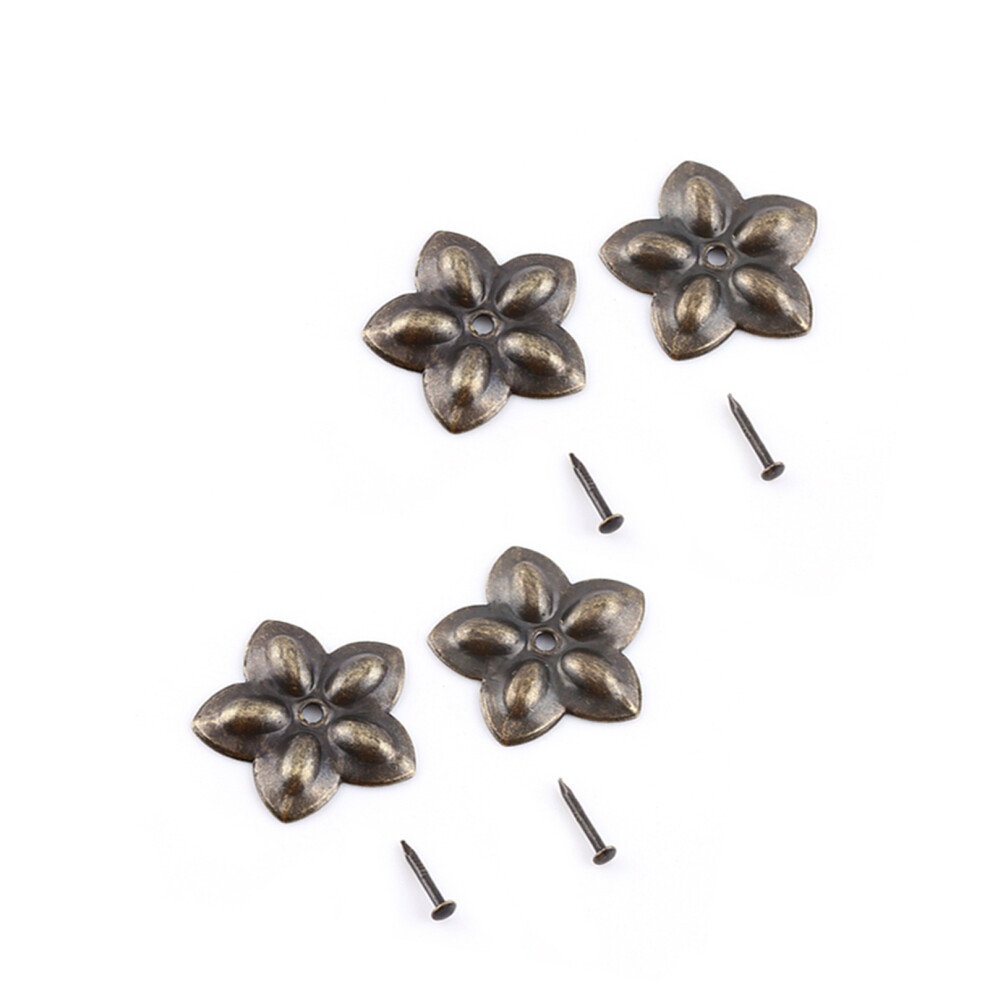 100Pcs Vintage Bronze Upholstery Tack Nails Metal Tags For Sofa Door Decor 8101363100467