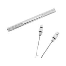 2-in-1 Aluminium Nadelsatz 13 x 0,8 cm Silber 16 g