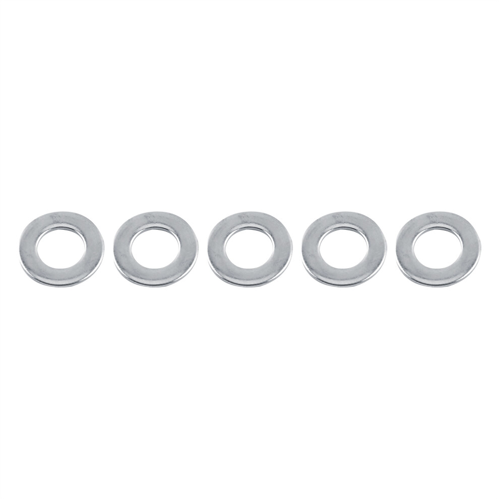 100Pcs Stainless Steel Flat Washers Kit M3/M4/M5/M6/M8/M10 Durable Rustproof 8491363101206