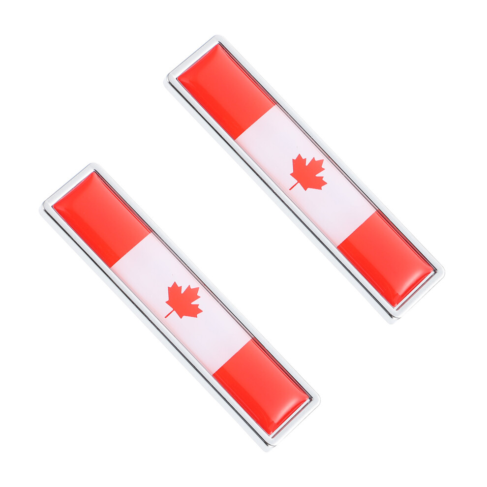 2Pcs Car Metal Sticker Zinc Alloy Unique Multi-Color Decorative Decal 3513048431035