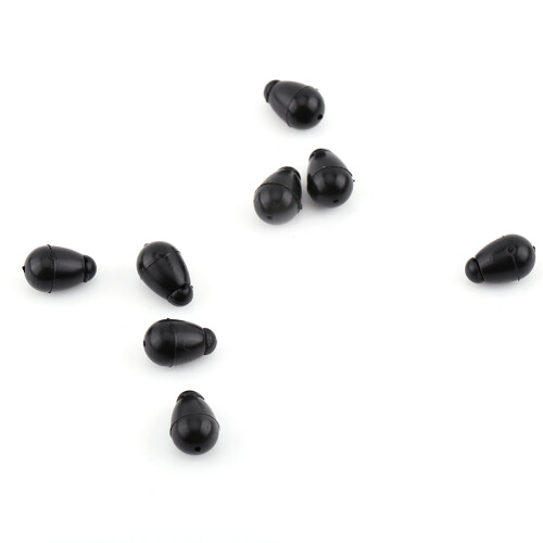 20 Stück Schwarz 11 mm Carp Method Feeder-Perlen