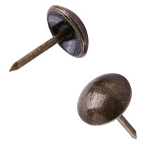 Dekorative bronzefarbene Polsternägel, 100 Stück, Metallnägel für Möbel, Sofa und Türen