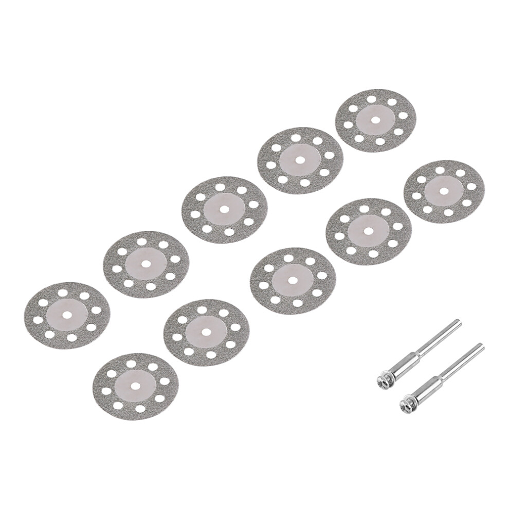 Rotary Tool 10Pcs 30Mm Diamond Circular Saw Blades With 2 Mandrels 6901363102834