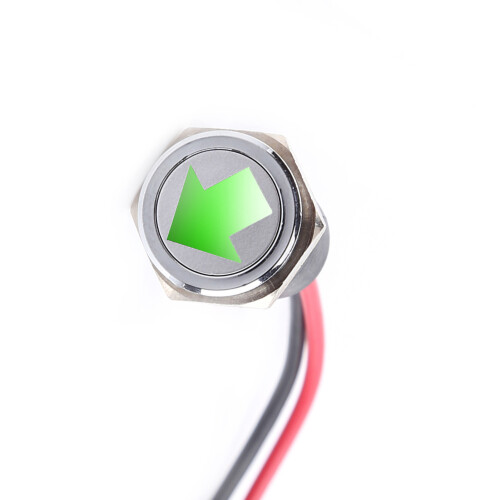 12V 14-mm-LED-Dashboard-Indikatorlampe Rot/Blau/Grün 2