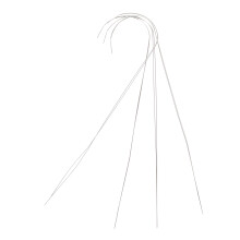 4Pcs Silver Alloy Beading Needles Manual Sewing Accessories DIY Tool