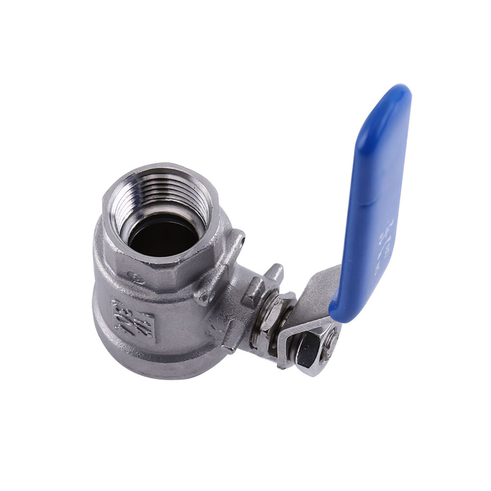 Full Port 2-Way 1/2'' Npt Ball Valve Stainless Steel Ss304 Wog1000 7891363102851